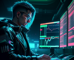 trader dominating the market